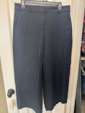 J. Crew Black Wide-Leg Pants